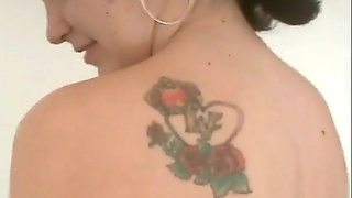 Amateur Brunette Jewelz Has Tryout for Pantyhose Factory