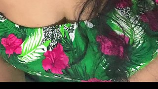 Indian Tamil Aunty Huge Boob and Nosering Is Very Glamour to Her
