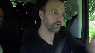 Curvy blonde likes outdoor fuck with the guy she just met