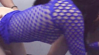 Mia's creampie gangbang, 7 guys double vag penetration