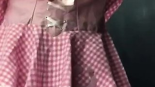 Amateur striptease and Solo masturbation
