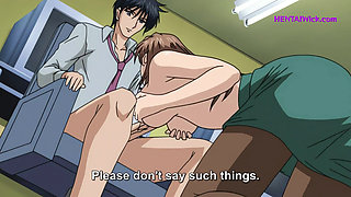 Workplace Lust: The Perv Boss and His Busty Secretary - Anime Hentai, Eng Sub
