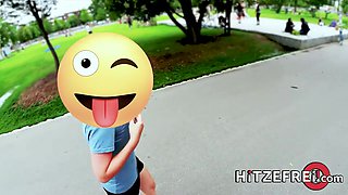 Zara Mendez lets a random guy pound her shaved cunt after blowing him! - Hitzefrei