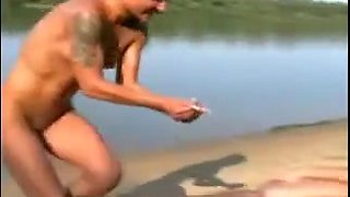 Nudist sex at the lake