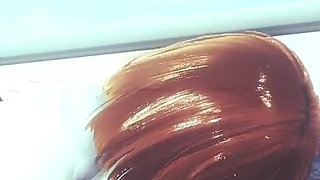 My Hero Academia Hentai - Uraraka Hard Sex with Momo in a Train [threesome, Handjob, Blowjob, Fucked, Creampie...] - Japanese as