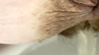 Peeing in the toilet and shower