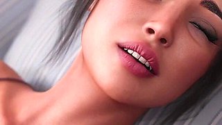 Caught My Hot Step Sister Masturbating Then She Help Me to Cum Quickly - 3D Hentai Animated Porn - Life in Santa County