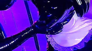 Transformed Into a Latex Kigurumi Maid