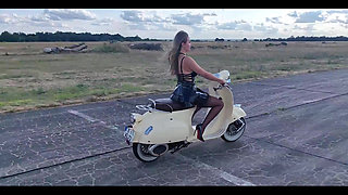 Riding a Scooter