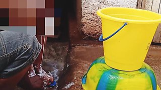 Bathing My Pregnant GF Outdoor, Dirty Environment Vibes