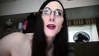 Solo ladyboy masturbation