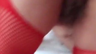 58 Year Old and Wife Getting Cum All Over Her Body, Sucking on Hairy Pussy, Big Ass, Tits and Face