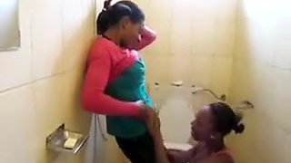 Gorgious Busty African Lesbians Action In The Shower.