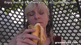 My first Very Own Fuck Boy! Horny Granny Ella Rosalia at GrandMams