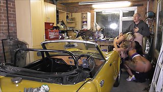 Hot MILFs Get Fucked by Car Mechanic