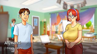 Car Toon - Looker Room Fun With Class Mate Summertime Saga Gameplay