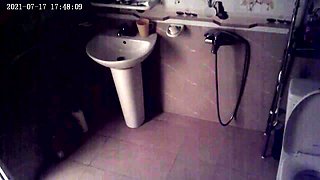 Hot asian teacher big tit shower voyeur