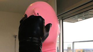 Mistress Danica latex solo masturbation