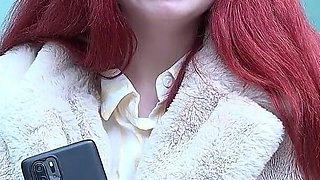 GERMAN SCOUT - Redhead small teen Miss Olivia at casting fuck