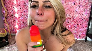 Pretty Blonde Teen Uses Fingers And Toys On Her Juicy Snatch