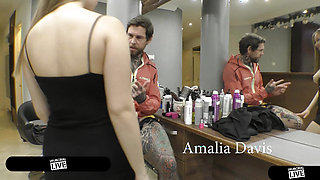 Sticky Creampie for Perfect Body Beauty Salon Stylist Amalia Davis - Immoral Live 4K