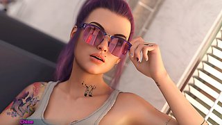 Strip game, game play, 3d animation