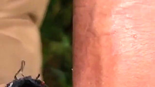 Story #5. French Porn Star Lilly with Glasses Takes a Golden Shower, Sucks a Big Dick, Has Urine and Blows Bubbles in a Park