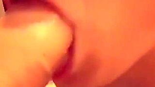 Cumshot in the Neighbor's Beautiful Mouth