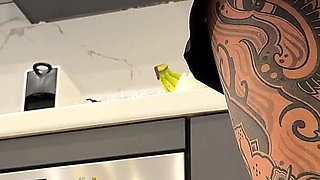 Super Hot Sexy Long Legs Blonde Takes off Her Panties to Show Her Tight Pussy Under Her Mini Skirt