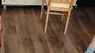 Amateur Woman Has Fun Trying on Clothes and Cutting Them