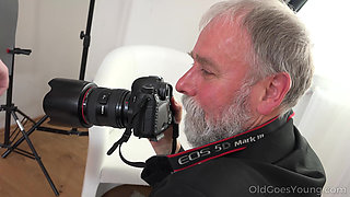 Tricky Teacher Shoots His Dick Moving Inside a Fresh Brunette Student.