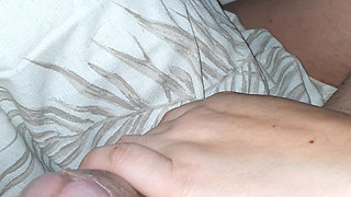 Step mom didn't mind to handjob step son dick in erection