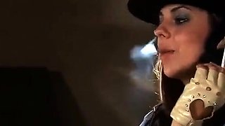 Boot Smoking Lady With A Big Surprise for Her Slave