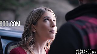 Stranded blond hair babe mature fucks hung stranger