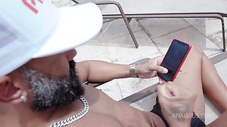 Big butt latina Ob Slave Nat one on one interracial anal scene