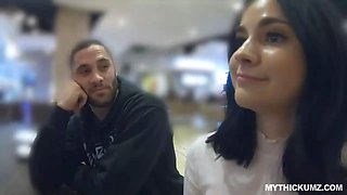 Thick ass teen Violet picks up stranger for a quickie