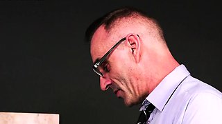 CFNM College babes wanking lucky guy