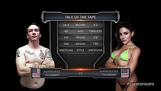 Agatha Delicious vs Jason Michaels - Agatha In Complete Control