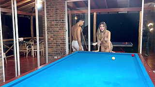 My Boyfriend Fucks Me with His Best Friend After Losing at Pool Part 1