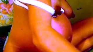 Pregnant Amateur with Big Tits on Webcam