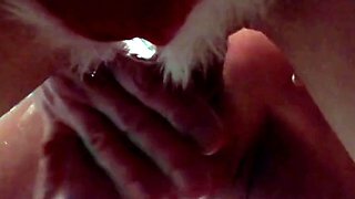 Christmas Creampie for Tattooed Blonde with Big Ass