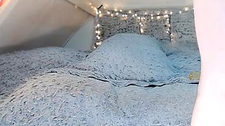 Shemale tranny enjoying solo masturbation