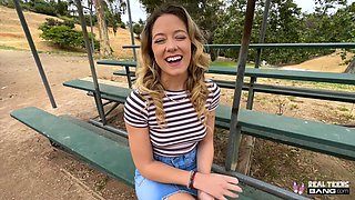 River Lynn: Blonde Stranger's Wild Amateur Street Adventure