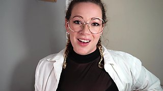 Giantess Scientist Shrinks Her Professor