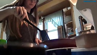 Shameless bimbo mind-blowing solo movie