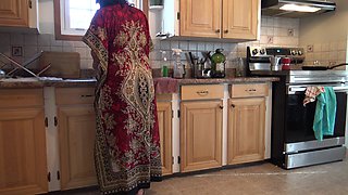 Turkish Stepmom Is Shocked When Her Stepson Licks His Own Cum Out of Her Pussy
