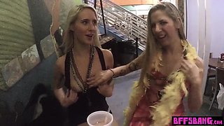 Mardi gras sluts flash and nail by BIG BLACK DICK strangers