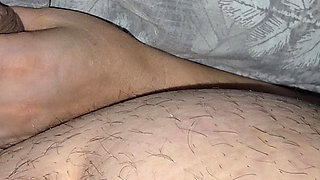 Step Mom Controls His Cock and Moans and Handjob step son