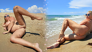 Anal Sex with Step Mom on the Beach