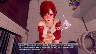 3D Redhead MILF Licks Daughters Boyfriends Big Fat Cock